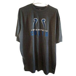 NWT Indianapolis Colts Team Apparel Charcoal Gray T-Shirt 2XLT NFL Official Lice